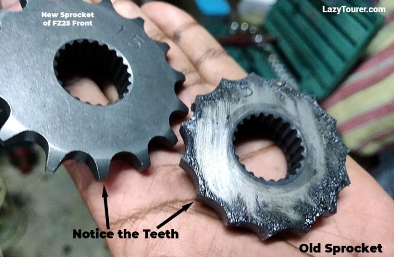 Motorcycle chain and sprocket maintenance Lazy Tourer