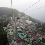 View of Gangtok Sikkim India from Ropeway