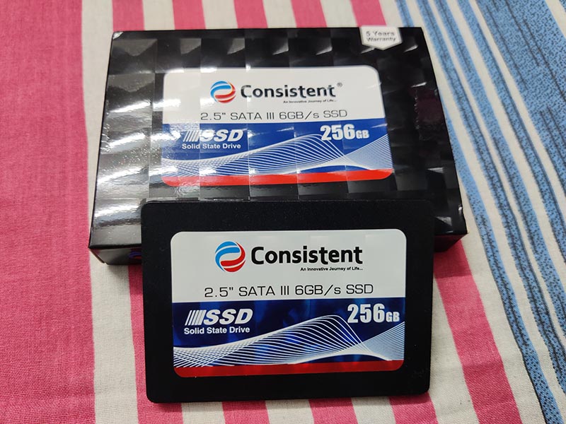 Consistent 2.5 SATA-III 6 GBPS 256GB SSD